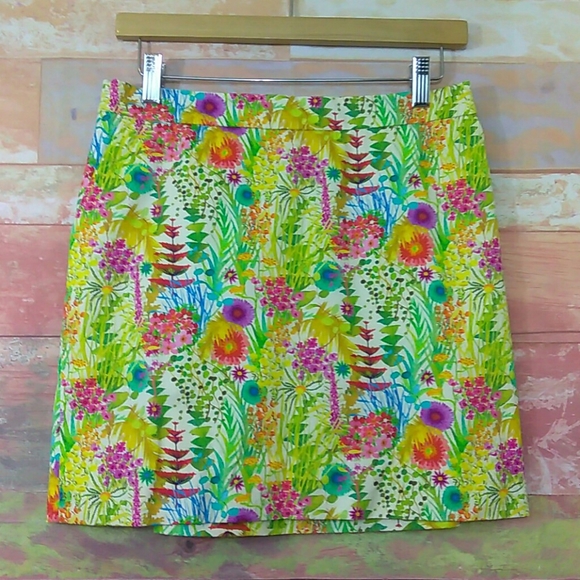 Liberty Art Fabrics for J. Crew Floral  Cotton Skirt - Picture 1 of 8
